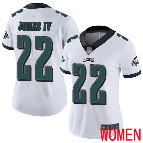 Women Philadelphia Eagles #22 Sidney Jones White Vapor Untouchable NFL Jersey Limited Player Football